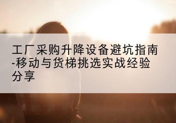 莒南移动式升降机怎么选-工厂采购升降设备避坑指南-移动与货梯挑选实战经验分享